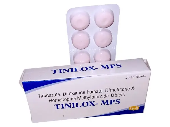 Tinilox-Mps Tabs 100's(diloxanide+simethicone+tinidazole)
