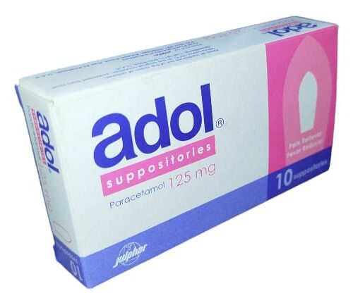 Adol 125mg supp. 10s (paracetamol)