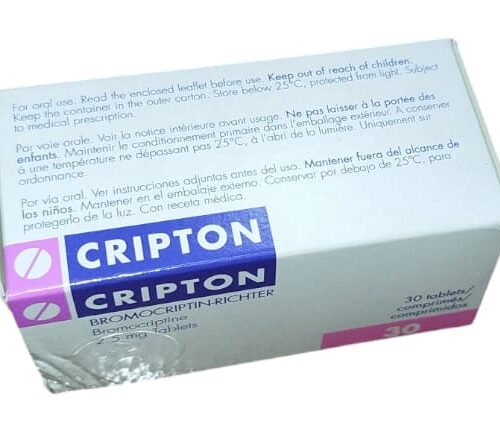 BROMOCRIPTIN (CRIPTON) 2.5MG TABS 30'S