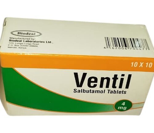 SALBUTAMOL 5MG TABS(VENTIL) 100S
