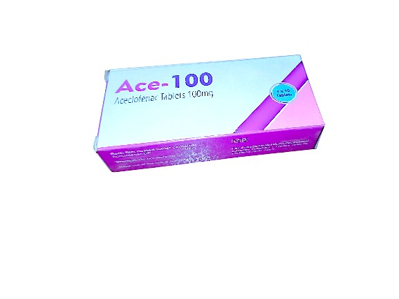 ACE 100 (ACECLOTENAC 100MG) TABLETS 30'S