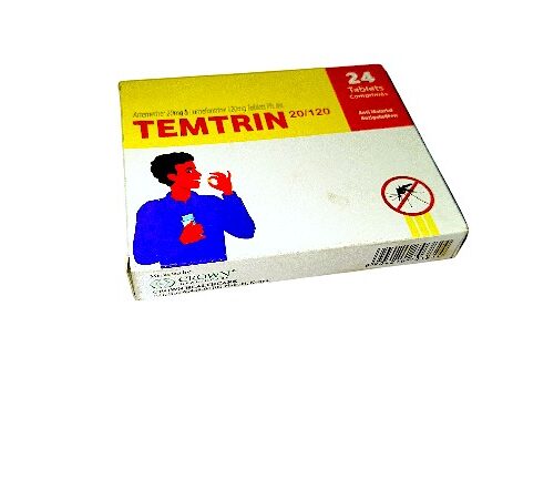 TEMTRIN TABLETS  24'S (ARTEMETHER 20MG & LUMETANTRINE 120MG)